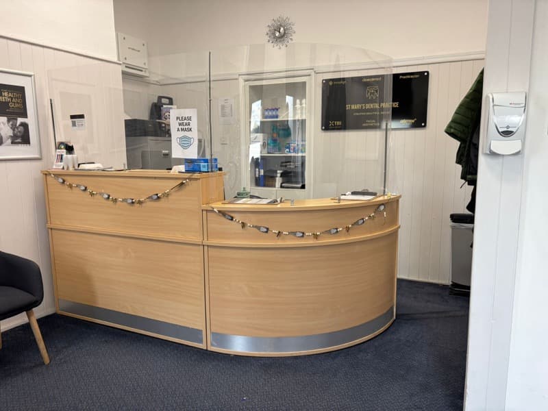 St Mary's Dental Practice reception area